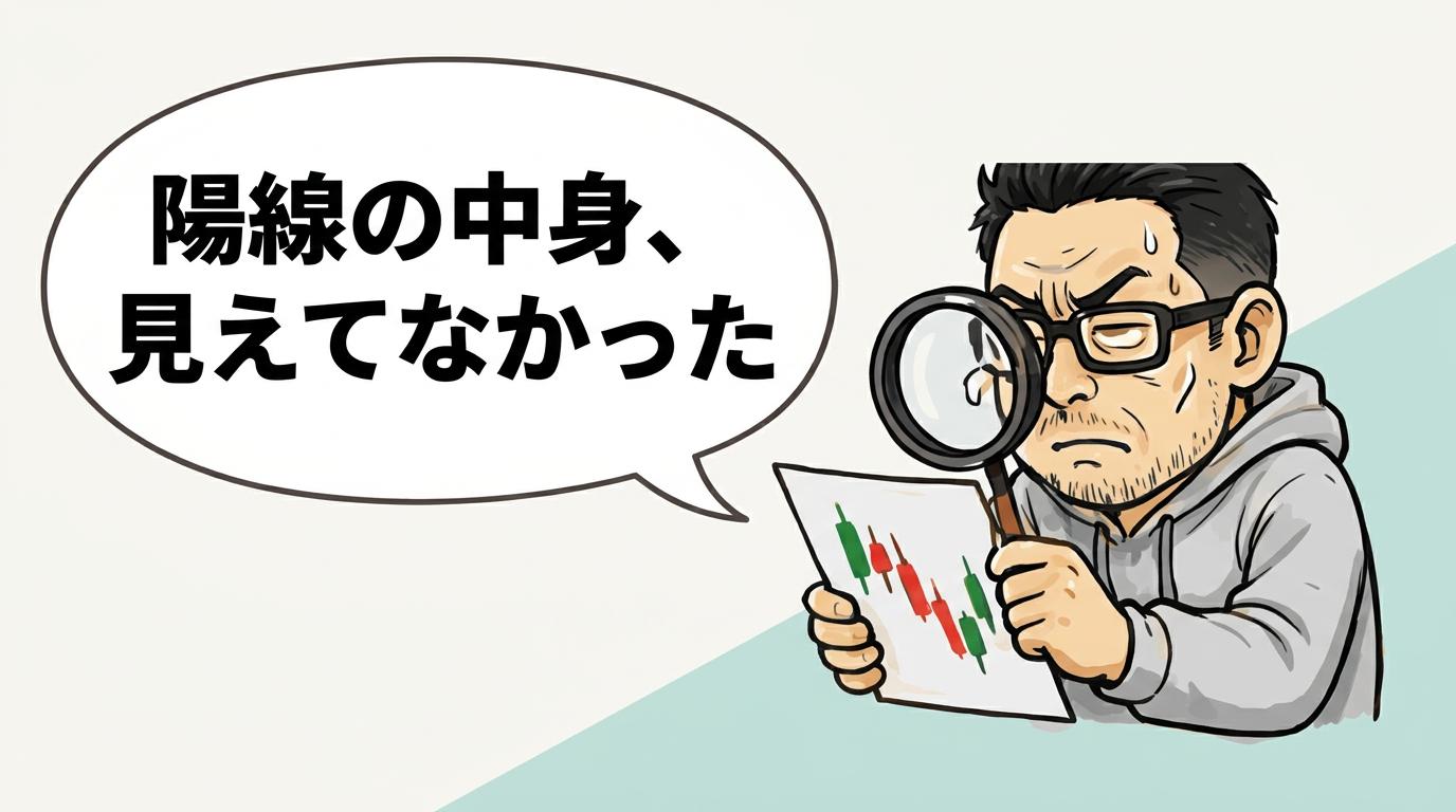 利食安男「陽線の中身、見えてなかった」