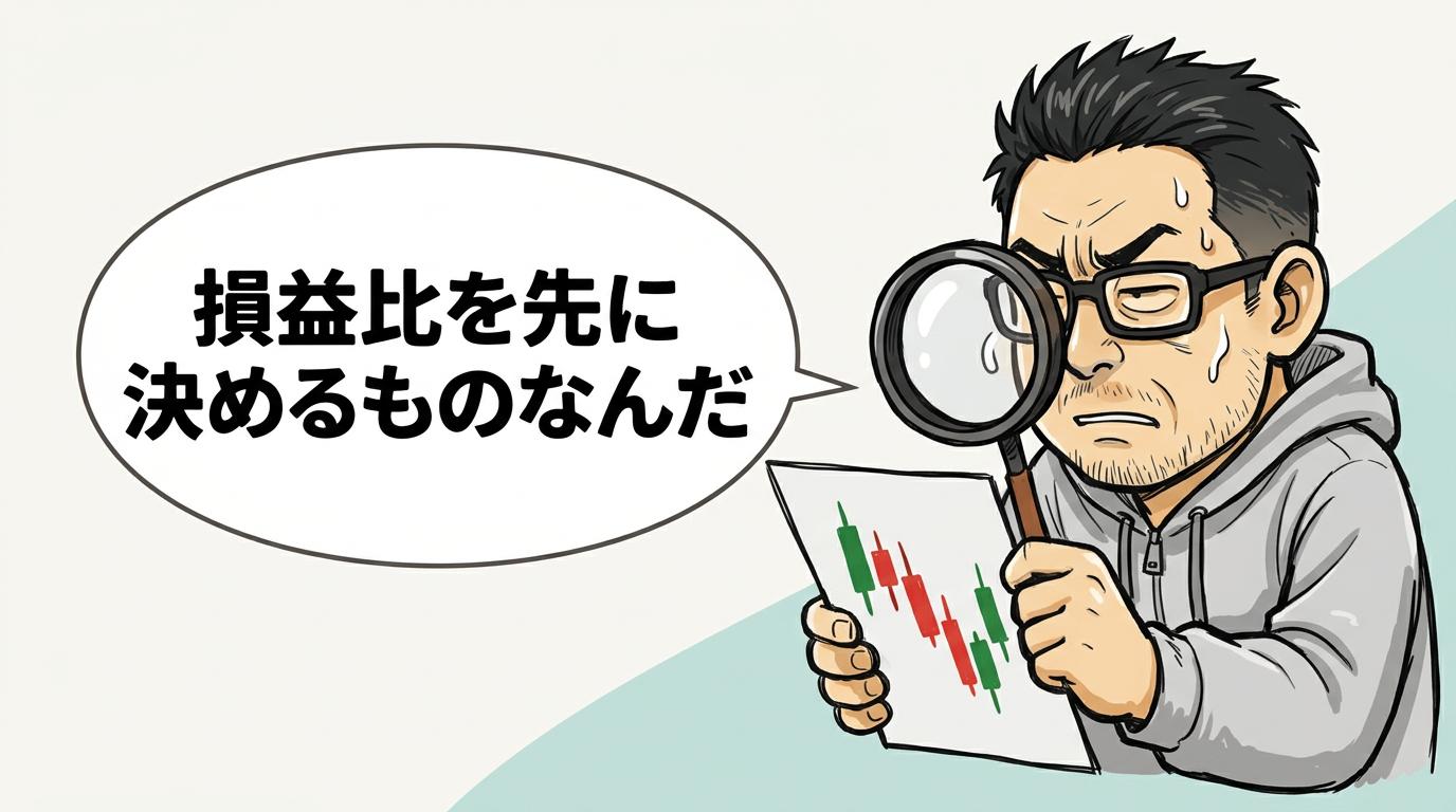 利食安男「損益比を先に決めるものなんだ」