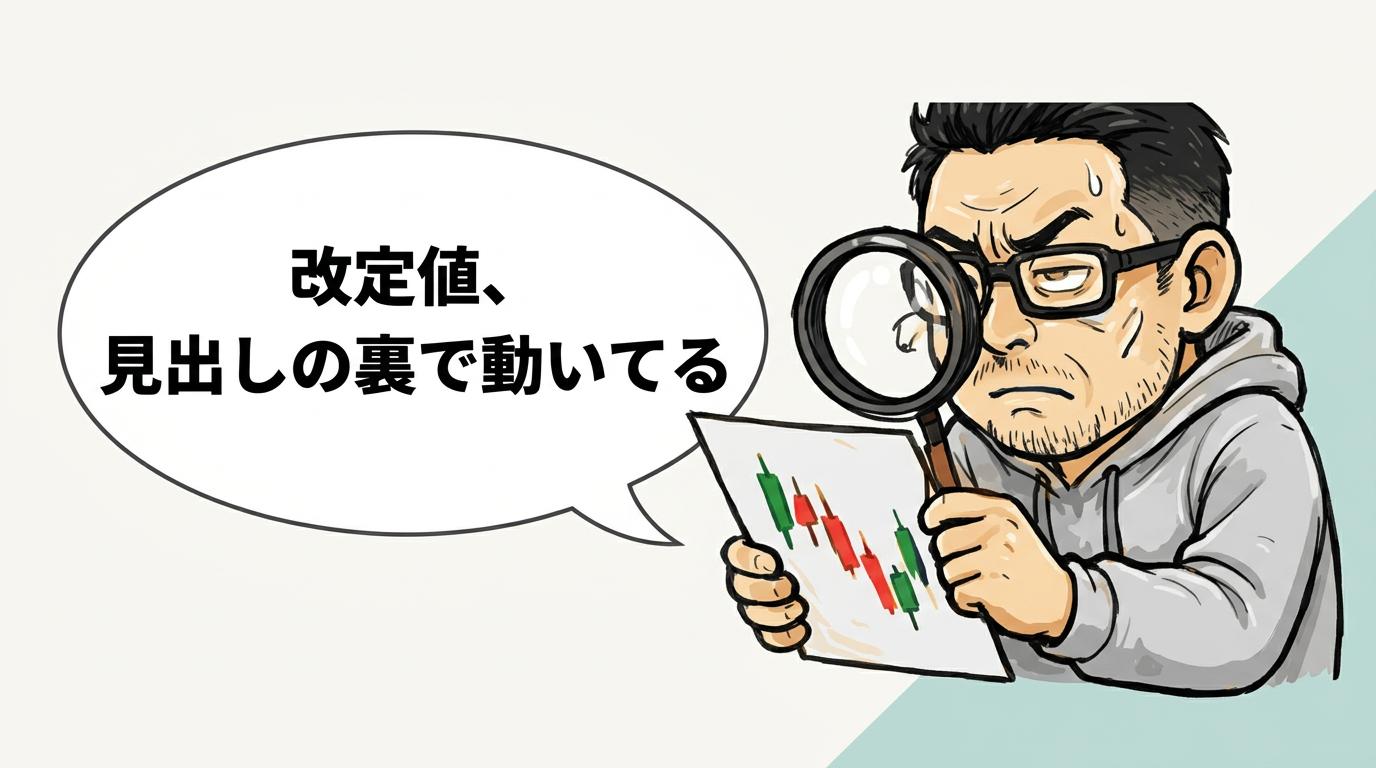 利食安男「改定値、見出しの裏で動いてる」