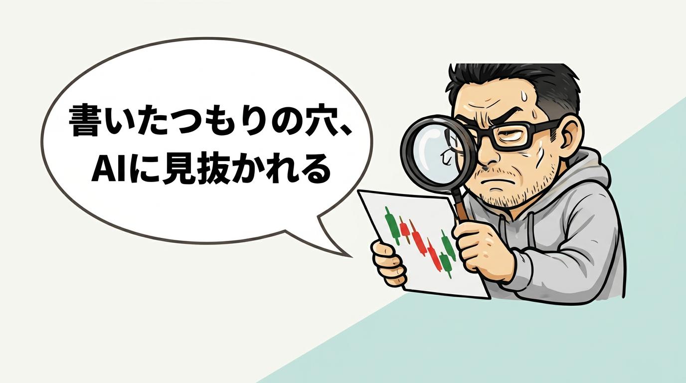 利食安男「書いたつもりの穴、AIに見抜かれる」