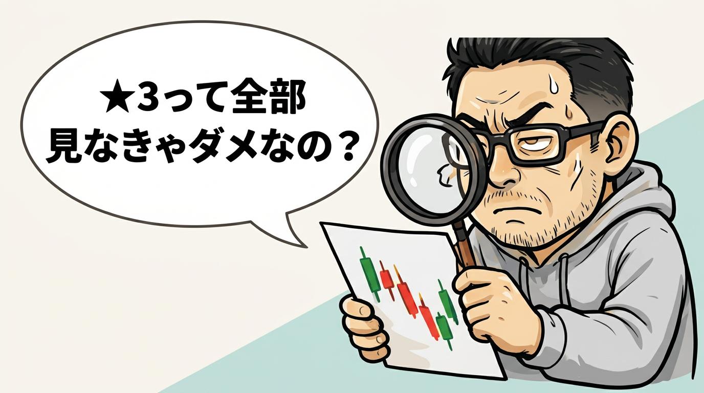 利食安男「★3って全部見なきゃダメなの？」
